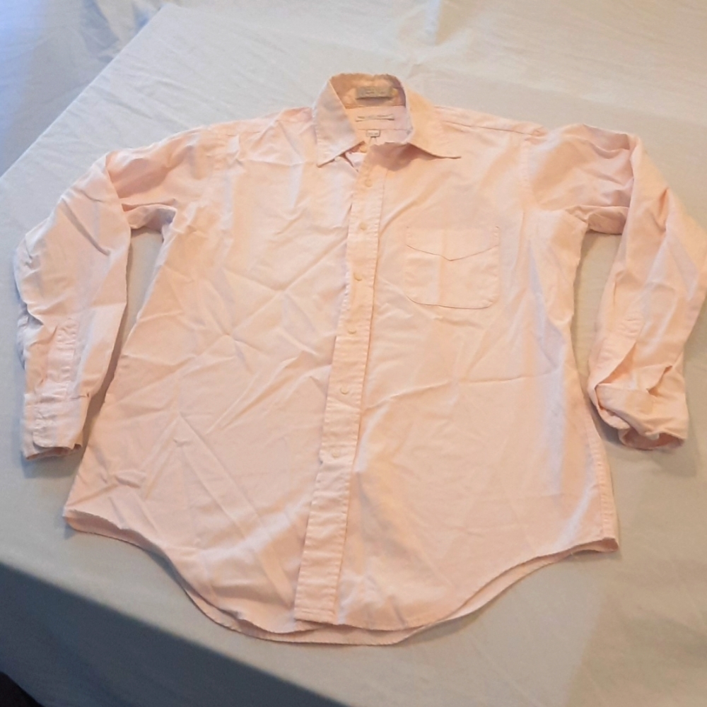 Light pink long sleeve Button-down with vanilla buttons
